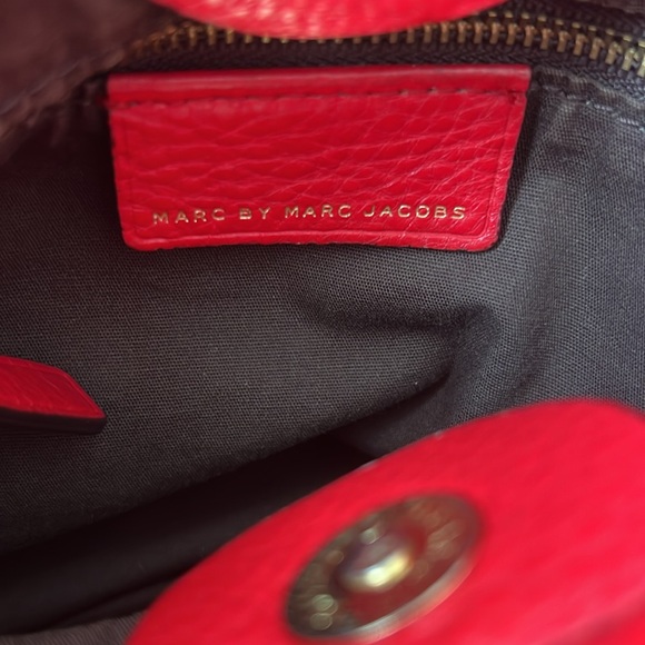 MARC by Marc Jacobs signature RED all leather Hillier Hobo style - Picture 9 of 12